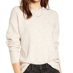 SomethingNavy Flecked Crewneck